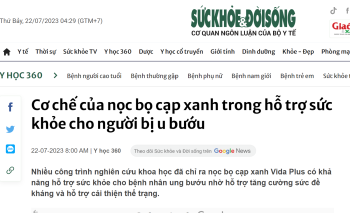 Cơ chế của nọc bọ cạp xanh trong hỗ trợ sức khỏe cho người bị u bướu - Trích báo Sức Khỏe Đời Sống